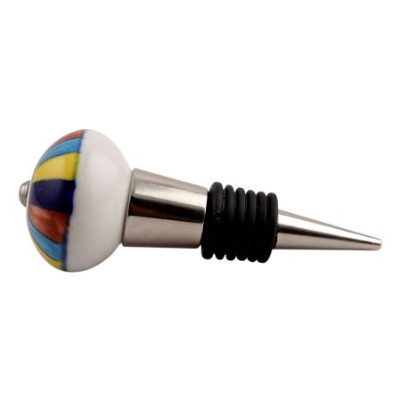 Rangoli Ceramic Wine Stopper